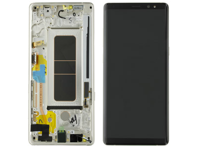 Samsung Galaxy Note 8 Service Pack LCD + Touchscreen + Frame + Altoparlante Oro GH97 - 21065D