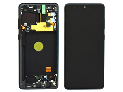 Samsung Galaxy Note 10 Lite Service Pack LCD + Touchscreen + Altoparlante + Tasti Laterali + Vibrazione Nero GH82 - 22055A