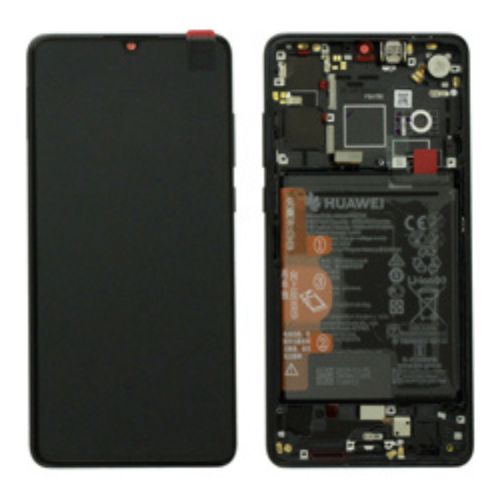 Huawei P30 LCD + Touch screen + Frame + Tasti Laterali Nero - 02354HLT ( ECOSTORE)