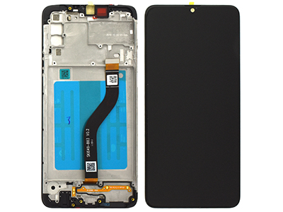 Samsung Galaxy A20S Service Pack LCD + Touchscreen + Frame Nero - GH81 - 17774A