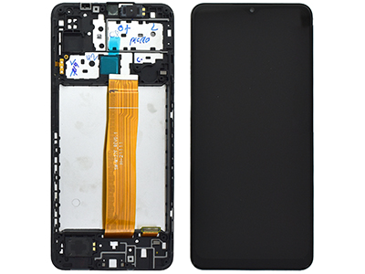 Samsung Galaxy M12 Service Pack LCD + Touchscreen + Frame + Altoparlante + Suoneria - GH82 - 25042A