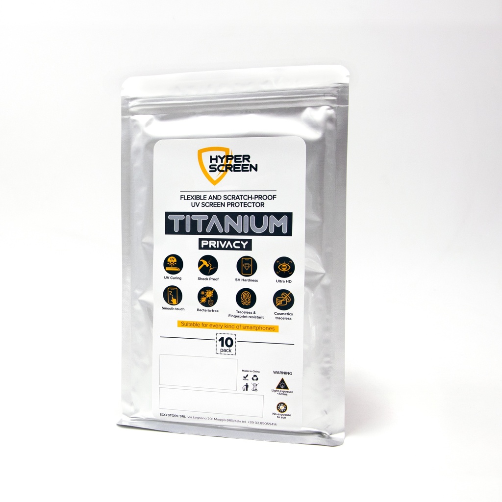 HyperScreen - Pellicola Pack 10 Titanium Privacy