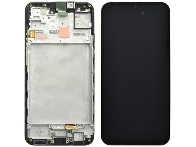 [SGA156DSON] Samsung A15 Service Pack LCD + Touchscreen + Frame + Swich Tasti Laterali Black GH82 - 33637A