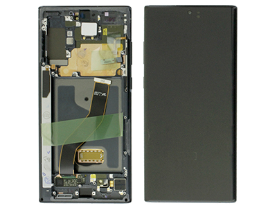 [SN10PDPON] Samsung Galaxy Note 10 Plus Service Pack LCD + Touchscreen + Frame + Altoparlante + Vibrazione + Tasti Laterali Nero (Eco Store) GH82 - 20838A