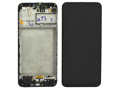 [SG0M21DSON] Samsung Galaxy M21 Service Pack LCD + Touchscreen + Frame + Switch Tasti Laterali + Vibrazione + Altoparlante Nero GH82 - 22509A