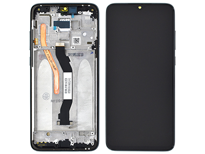 [XRN8P0DSMGO] Xiaomi Redmi Note 8 Pro LCD + Touchscreen + Frame + Tasti Laterali Mineral Grey