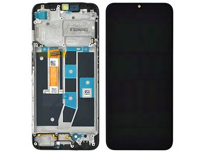 [OP0A16DSON] Oppo A16 LCD + Touchscreen + Frame + Switch Tasti Laterali Black