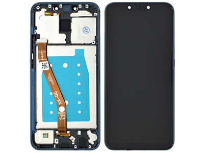 [HWM20LDSCB] Huawei Mate 20 Lite LCD + Touch screen + Frame + Tasti Laterali Blue
