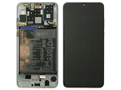 [HWHP3LDSOP] Huawei P30 Lite LCD + Touchscreen + Frame Pearl White + Batteria