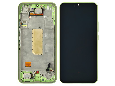 [SGA345GDSOL] Samsung Galaxy A34 5G LCD + Touchscreen + Frame Awesome Lime