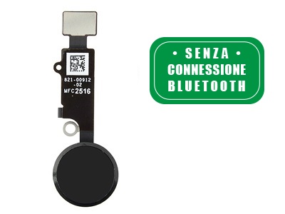 [IP0007THC] Apple iPhone 7 Tasto Joystick Esterno + Flat Cable Nero No Lettore ImPronta