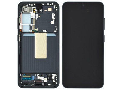 [SG0023DSNO] Samsung GALAXY S23 Service Pack LCD + Touchscreen + Frame + Tasti Laterali Phantom Black GH82 - 30480A