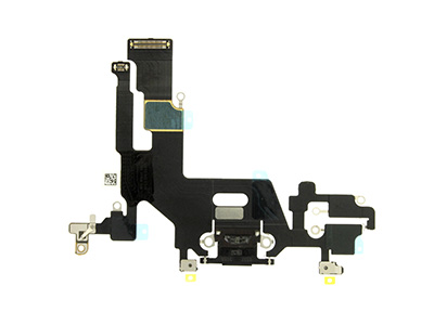 [IP0011CRNC] Apple iPhone 11 Flat Cable + Connettore di Ricarica + Microfono Nero No Logo