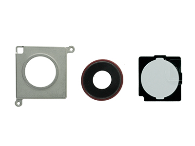 [IP00XRCCRC] Apple iPhone XR Cover Camera + Vetrino + Adesivo + Frame Rosso