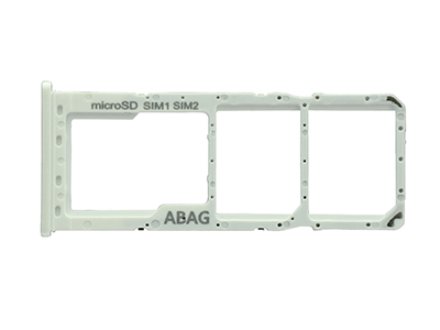 [SGA21SCSO] Samsung Galaxy A21S Sportello Dual SIM card SD Card + Alloggio Bianco