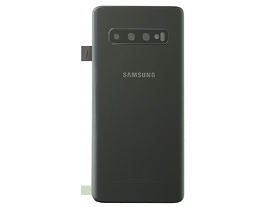 [SG0S10BCNO] Samsung Galaxy S10 Cover Batteria in vetro + Vetrino Camera Prism Black