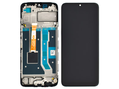 [OP0A17DSO] Oppo A17 LCD + Touch Screen + Frame + Switch Tasti Laterali + Vibrazione Black