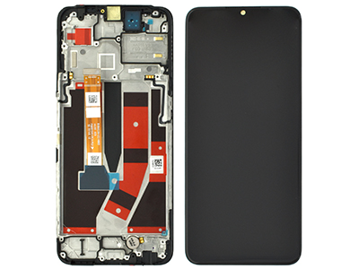 [OPA775DSO] Oppo A77 5G LCD + Touchscreen + Frame + Switch Tasti Laterali + Vibrazione Black