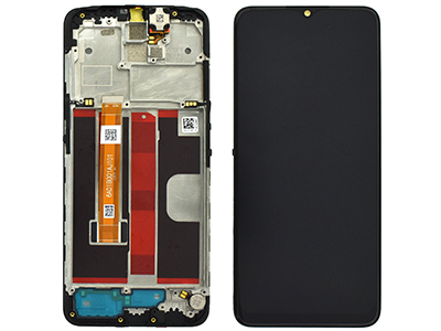 [OPA520DSO] Oppo A5 2020 LCD + Touch Screen + Frame + Altoparlante + Vibrazione + Switch Tasti Laterali Black