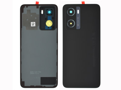 [OPA57SBCO] Oppo A57 S Cover Batteria + Vetrino Camera + Adesivi Black