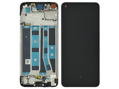 [OPA784DSO] Oppo A78 4G LCD + Touchscreen + Frame + Switch Tasti Laterali Black