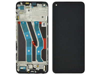 [RM0010DSO] Realme 10 LCD + Touchscreen + Frame + Switch Tasti Laterali + Vibrazione Rush Black
