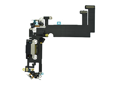 [IP012MCRNC] Apple iPhone 12 Mini Flat Cable + Connettore di Ricarica + Microfono Nero No Logo