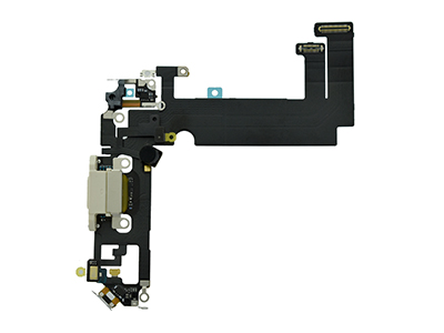[IP012MCRWC] Apple iPhone 12 Mini Flat Cable + Connettore di Ricarica + Microfono Bianco No Logo