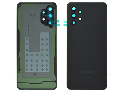 [SGA325BCNO] Samsung Galaxy A32 5G Cover Batteria + Cover Camera completo + Adesivi Black