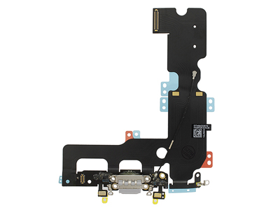 [IP007PCRGC] Apple iPhone 7 Plus Flat Cable + Connettore Ricarica + Microfono Grigio Chiaro No Logo