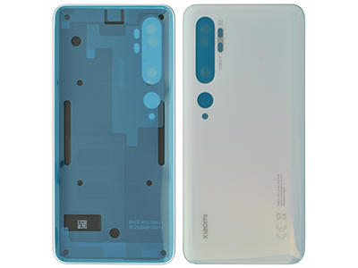 [XMMN10BCWO] Xiaomi MI Note 10 Cover Batteria + Adesivi Glacier White