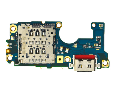 [MTG855CRO] Motorola MOTO G85 5G Sub Board + Plug In + Microfono + Lettore Sim