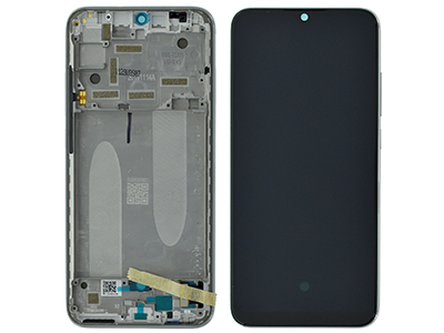 [XM0MA3DSSO] Xiaomi MI A3 Lcd + Touchscreen + Frame + Tasti Laterali Silver