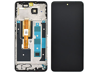 [XR0125DSO] Xiaomi REDMI 12 5G Lcd +Touch Screen + Frame + Switch Tasti Laterali Jade Black