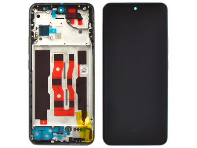 [OP0R12DSSO] Oppo RENO 12 5G Lcd + Touch Screen + Frame + Tasti laterali Astro Silver