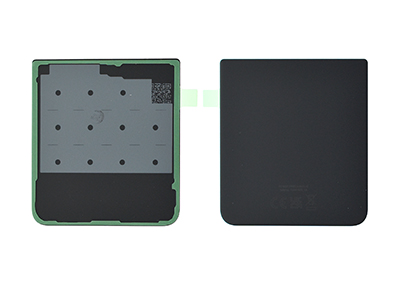 [SGZF35BCNO] Samsung GALAXY Z FLIP3 5G Cover Batteria Inferiore + Adesivi Phantom Black