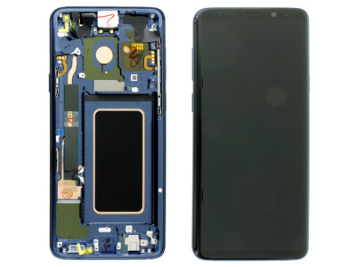 [SG0S9PDSO] Samsung GALAXY S9+ Lcd + Touchscreen + Altoparlante + Tasti Laterali Coral Blue