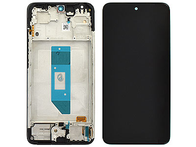 [XMRN014DNC] Xiaomi REDMI NOTE 14 4G Lcd + Touch Screen + Frame + Switch Tasti Laterali Black