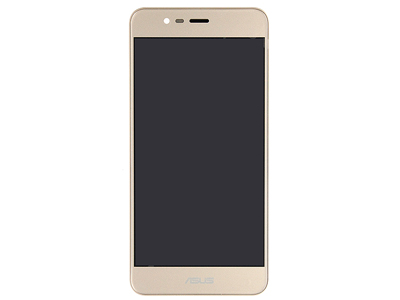 [AS0Z3MDSO] Asus ZENFONE 3 MAX VERS. ZC520TL Lcd + Touchscreen + Frame + Switch Tasti Laterali + Altoparlante Oro