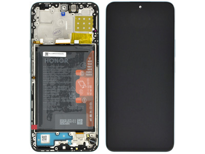 [HN0X8ADSSO] Honor Honor X8 A Lcd + Touch Screen + Frame + Batteria Titanium Silver