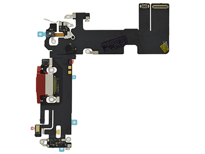 [IP0013CRRC] Apple iPhone 13 Flat cable + Connettore Ricarica + Microfono Red No Logo