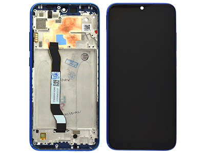 [XRNO8TDSBC] Xiaomi Redmi Note 8T Lcd + Touch screen + Frame + Tasti Laterali Blu