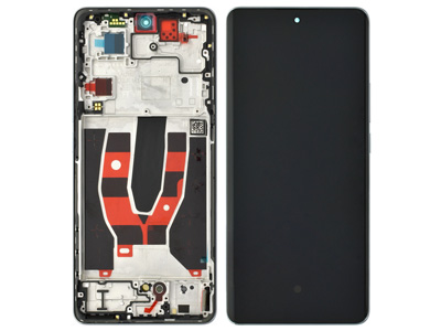 [OPREN10DSO] Oppo RENO 10 5G Lcd + Touchscreen + Frame + Tasti Laterali Silvery Grey