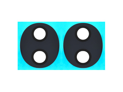 [HN0H90VCC] Honor 90 Vetrino Camera Posteriore Kit 2 Pz. Black