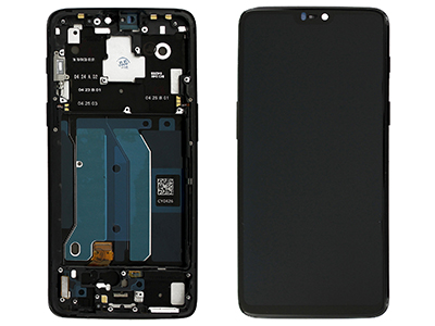[ON0OP6DSFC] OnePlus ONE PLUS 6 Lcd + Touch screen + Frame + Tasti Laterali Nero