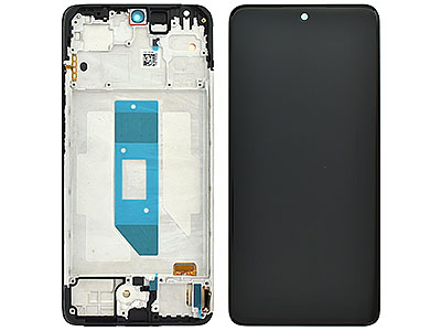 [XR14GVDSPO] Xiaomi REDMI  NOTE 14 4G GLOBAL VERSION Lcd + Touch Screen + Frame + Switch Tasti Laterali Black **Global Vers.**