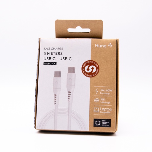 [7798397481610] Cavo HUNE 3m TYPEC-TYPEC