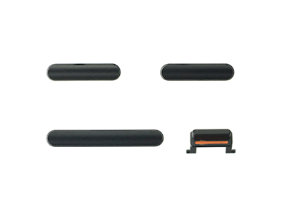 [IP00XRTLC] Apple Iphone XR Set 4 Tasti esterni laterali completo Nero