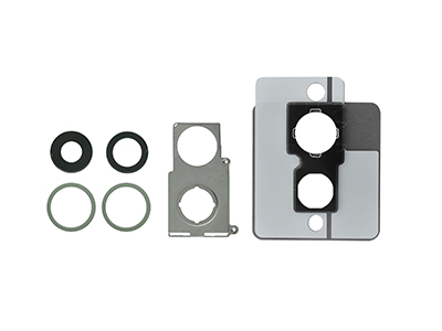 [IP012MCCC] Apple iPhone 12 Mini Cover Camera + Vetrino + Frame + Adesivo Verde Kit 2 Camere Completo