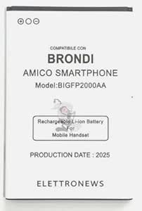 [BN00ASBTC] Brondi AMICO SMARTPHONE Batteria Compatibile